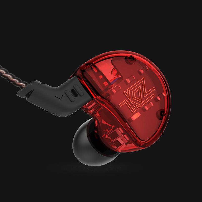 KZ ZS10 HiFi Hybrid Earphone Wired Earbuds showcasing a sleek design with a braided cable and comfortable eartips.